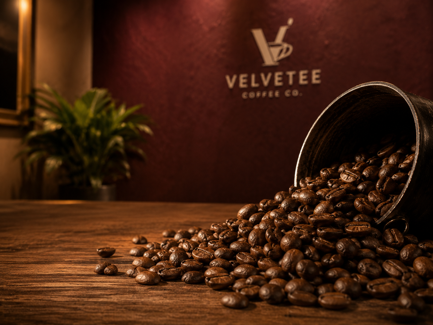 Premium roasted coffee beans
