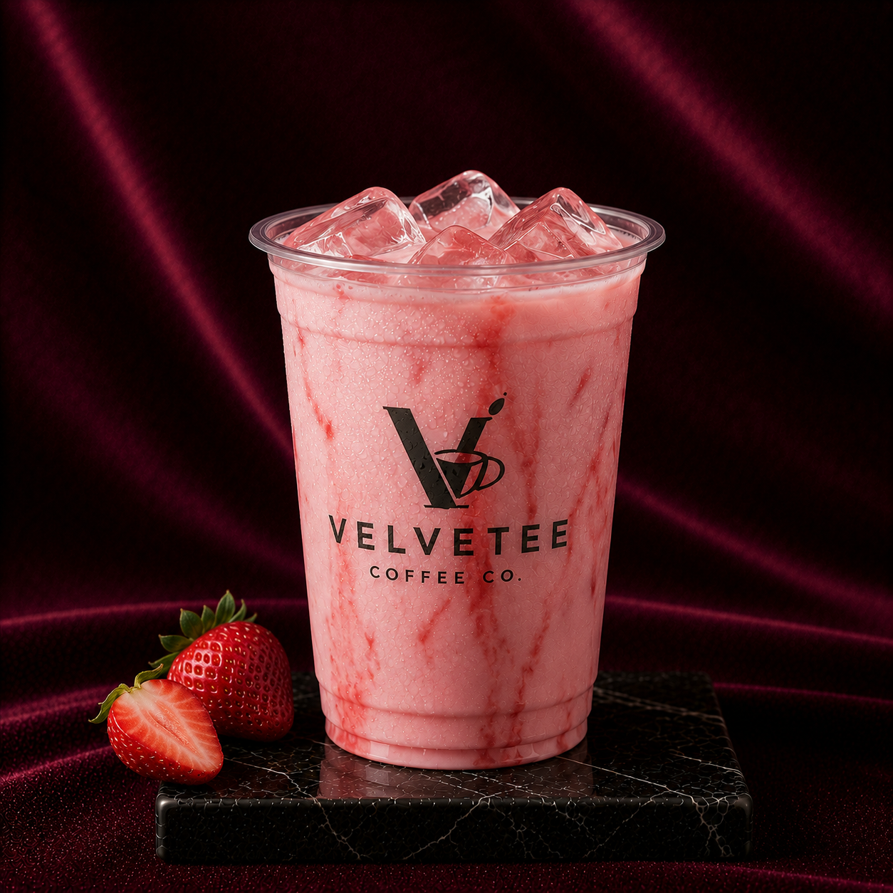 Iced Strawberry Milk